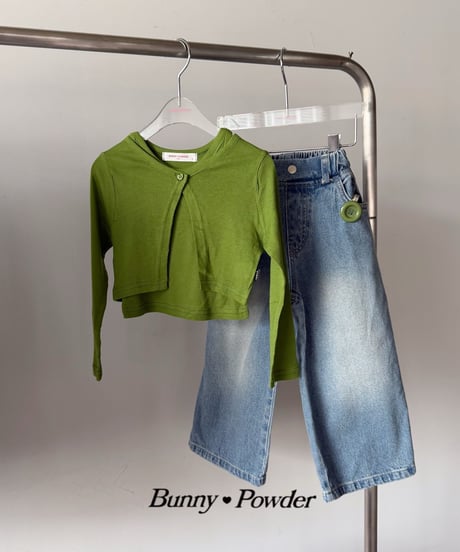 15[予約]bunny powder tencel cardigan