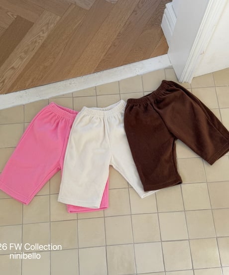 12[予約]ninibello mood velour pants