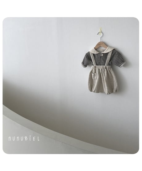 19[予約]nunubiel bebe check blouse