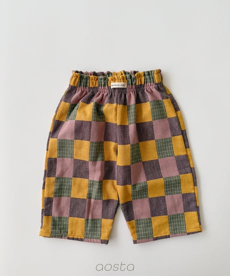 65[予約]Aosta patchwork pants