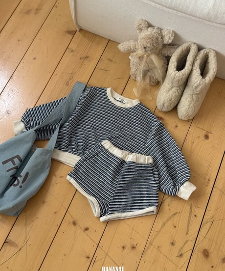 44[予約]BANANAJ knit striped pants