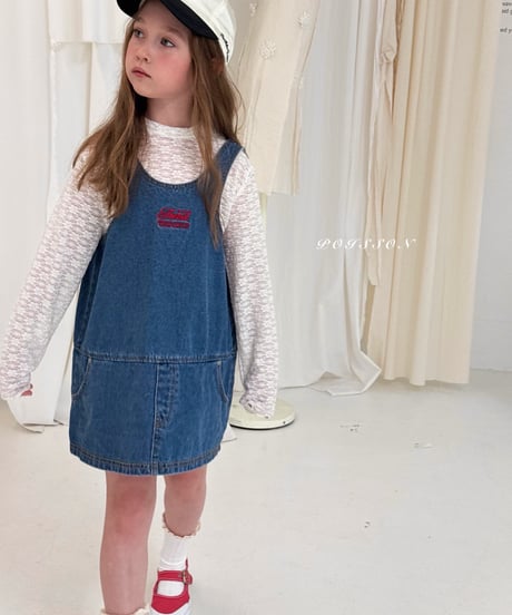 4[予約]poisson denim dress