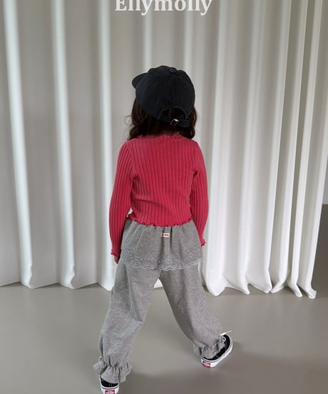 56[予約]ELLYMOLLY cottage lace jogger pants