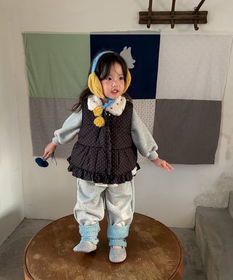 16[予約]aiai marvelle dot padding vest