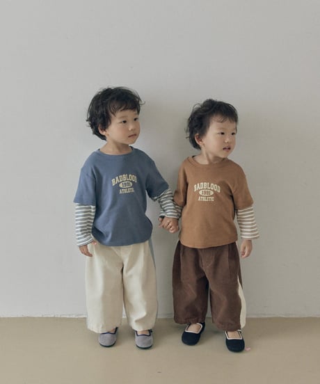 10[予約]送料無料 the beige layered sleeve tee