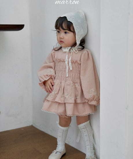 68[予約]marron ribbon bonnet