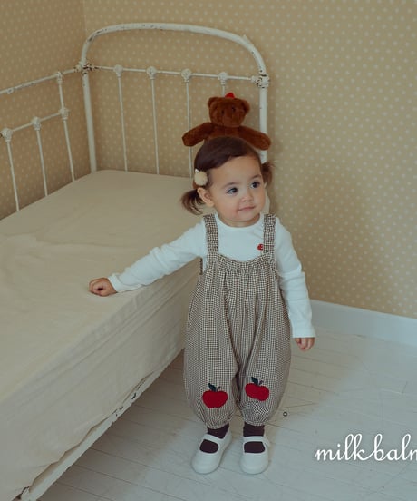 12[予約]milkbalm apple overalls
