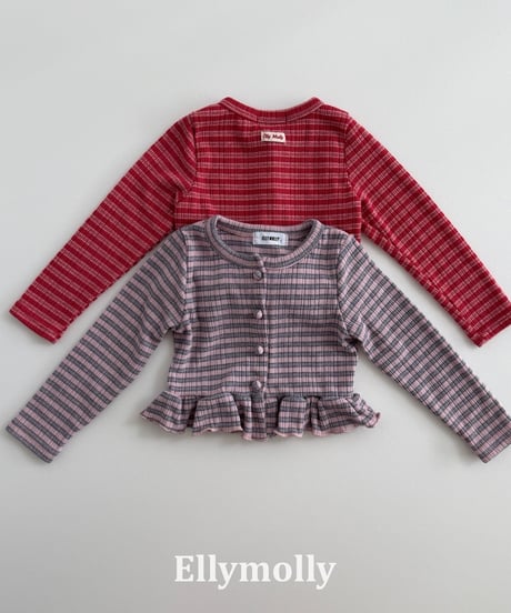 33[予約]ELLYMOLLY loen frill cardigan