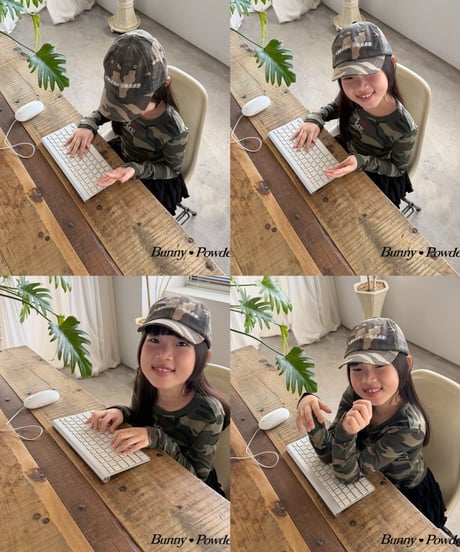 76[予約]bunny powder camo ball cap