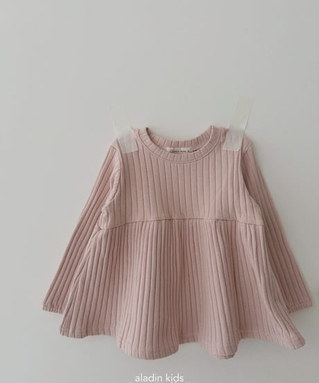 3[予約]aladin mood rib blouse