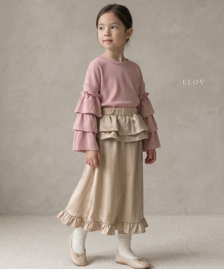 18[予約]elov&monpetitbebe creamy skirt