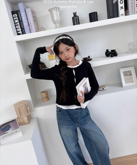 79[予約]matilda&lee button cardigan