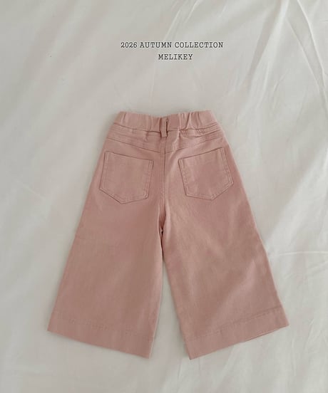 43[予約]melikey cotton wide pants