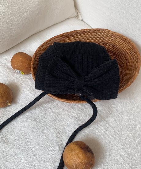 12[予約]bebeholic may ribbon bonnet