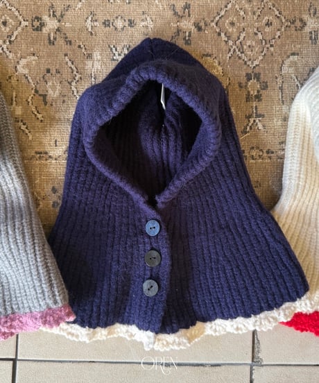 13[予約]OREN color blocked cape balaclava