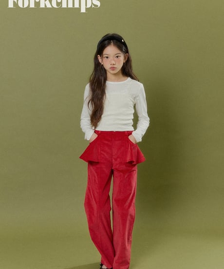 26[予約]FORKCHIPS muffin flare pants