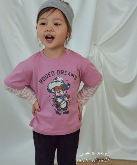 8[予約]petit&petit cowgirl layered t