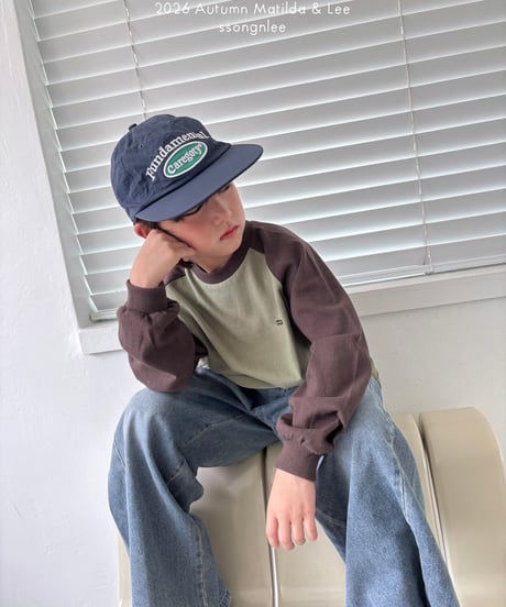 17[予約]matilda&lee color matching raglan tee