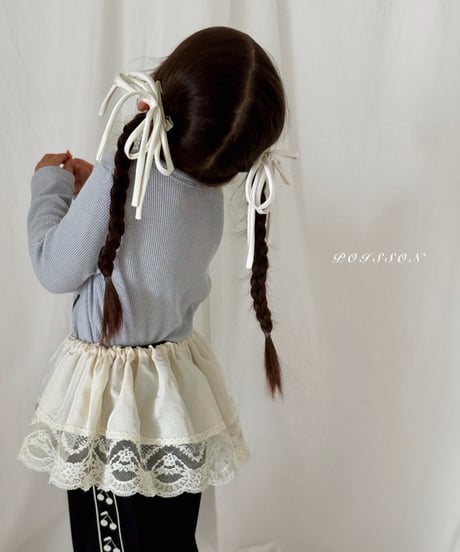 34[予約]poisson milky layered skirt