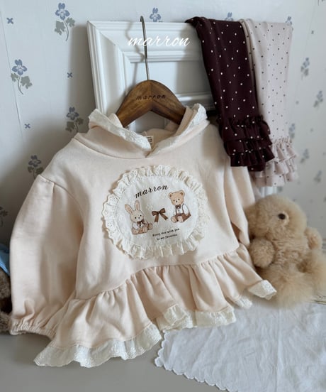 21[予約]marron dot leggings(XS-L)