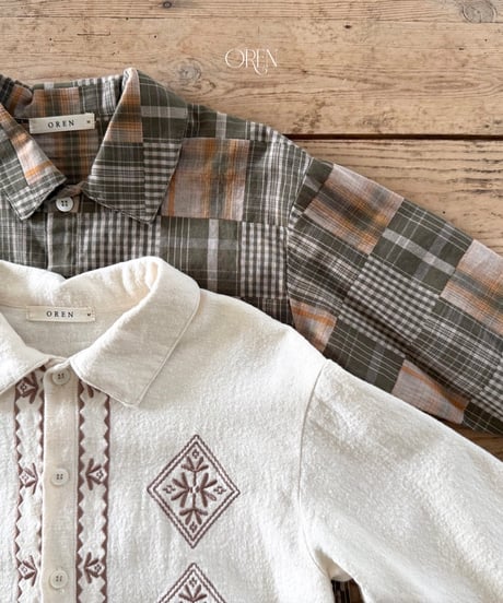 22[予約]OREN edwin embroidered shirt