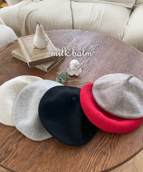 33[予約]milkbalm wool beret