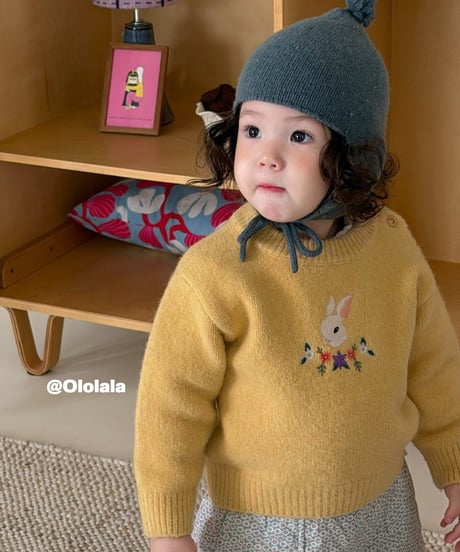 49[予約]ololala bloom rabbit knit