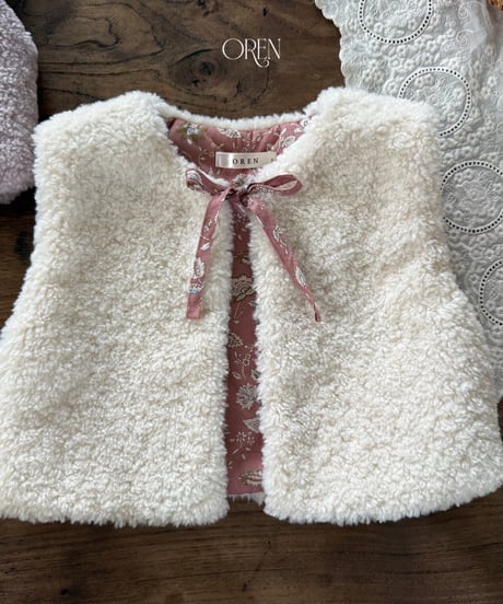 3[予約]OREN lavender bear vest