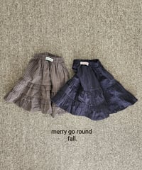 18[予約]merry go round check frill skirt