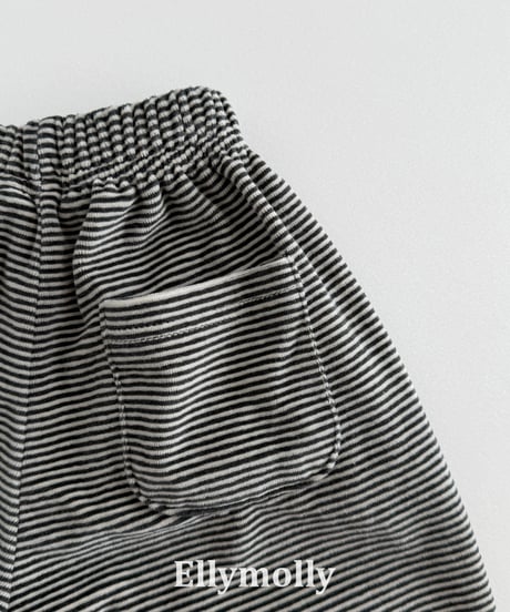 23[予約]ELLYMOLLY velo border jogger pants