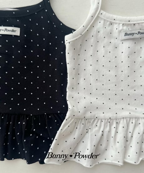 13[予約]bunny powder dot layered camisole