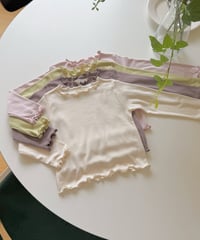 3[予約]ninibello soft half moon tee