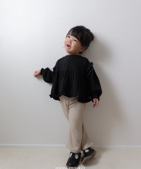 8[予約]mimi market shoulder frill blouse