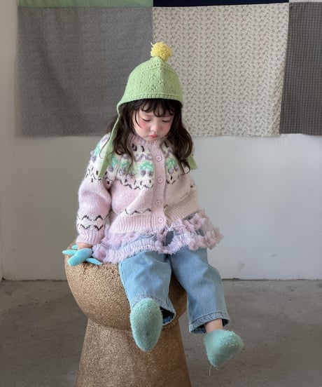78[予約]aiai blossom nordic knit cardigan