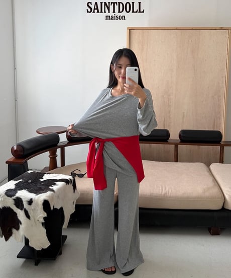 29[予約]saintdoll soft boot cut pants