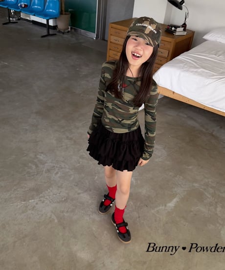 54[予約]bunny powder waffle tiered bloomers