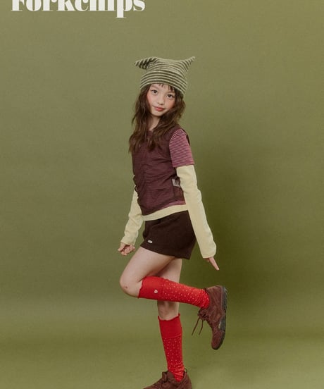 12[予約]FORKCHIPS vivid layered tee