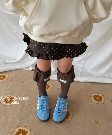 54[予約]ninibello pinter frill knee socks