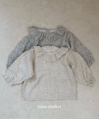 38[予約]mimi market pleated collar blanc
