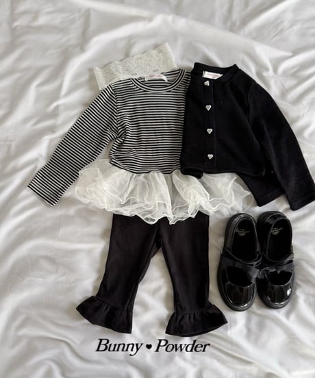 30[予約]bunny powder sha border tee