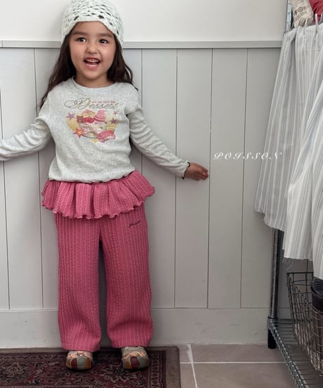 29[予約]poisson knit frill pants