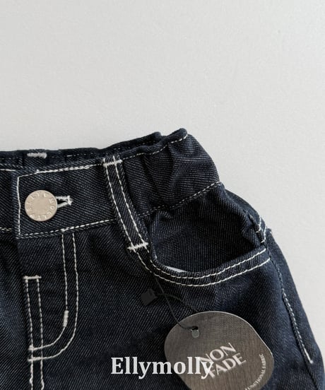 29[予約]ELLYMOLLY flap non fade pants
