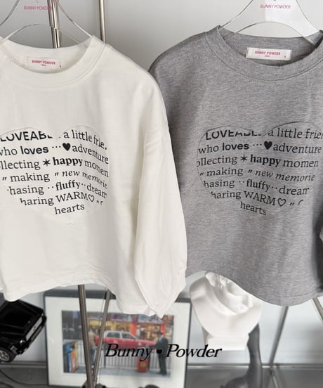 33[予約]bunny powder warm heart tee