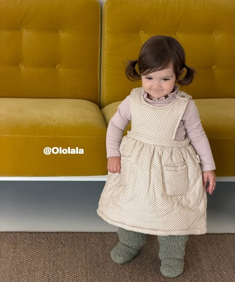 40[予約]ololala cream berry dress
