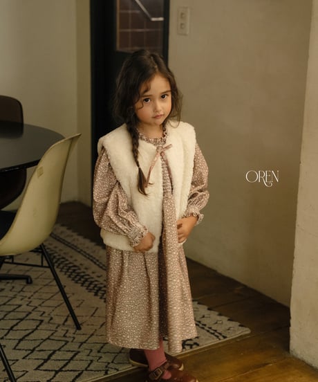 3[予約]OREN lavender bear vest