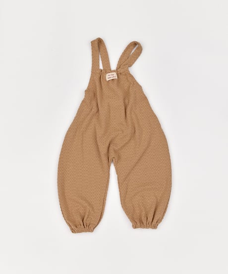 19[予約]送料無料 the beige knit overalls
