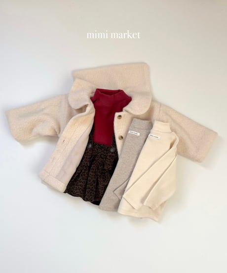 6[予約]mimi market peach turtleneck