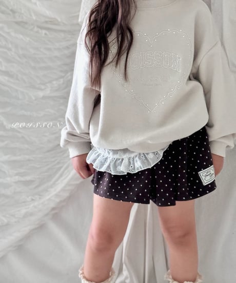 35[予約]poisson petit dot skirt