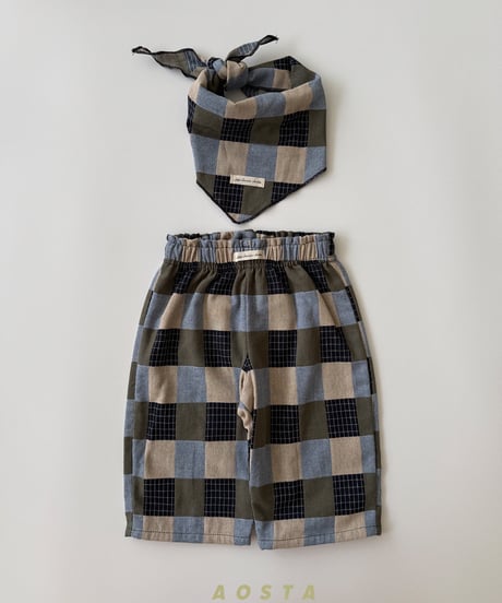66[予約]Aosta patchwork scarf