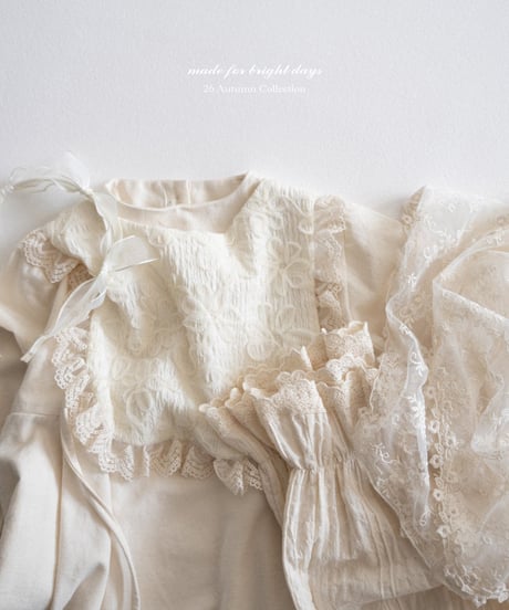 20[予約]anggo cream dress